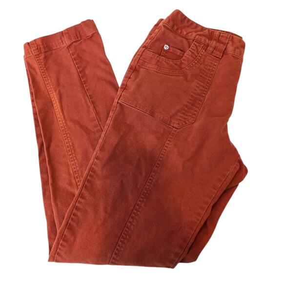 The Territory Ahead Rust Orange Straight Leg Jeans Size 6 - Picture 2 of 7